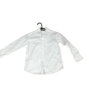 Michael Kors Boys' Long Sleeve White Dress Shirt Size 10 Formal Button-Up